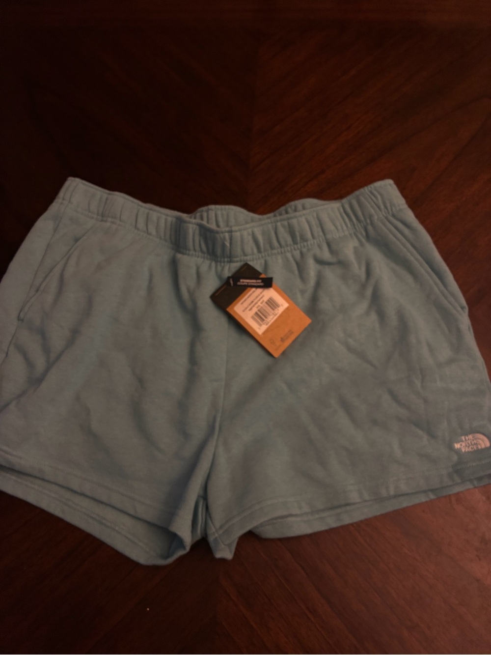 THE NORTH FACE Half Dome Fleece Womens Shorts Reef Waters/TNF White Sz XXL new